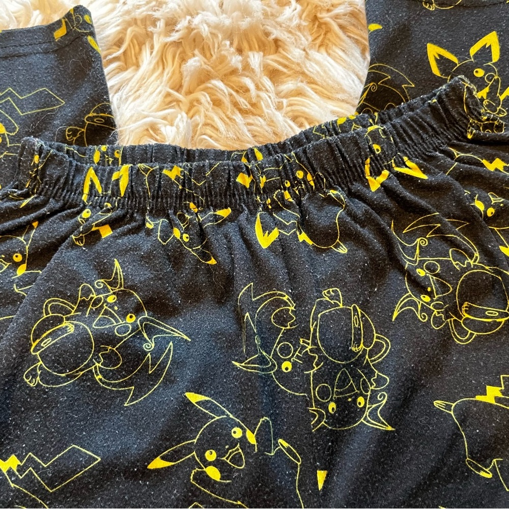 2 Pokemon Kids Pajamas Sets- Blue and Yellow/Black and Yellow - Picture 12 of 16